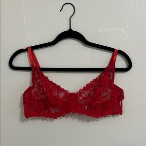 Red Lace Bralette